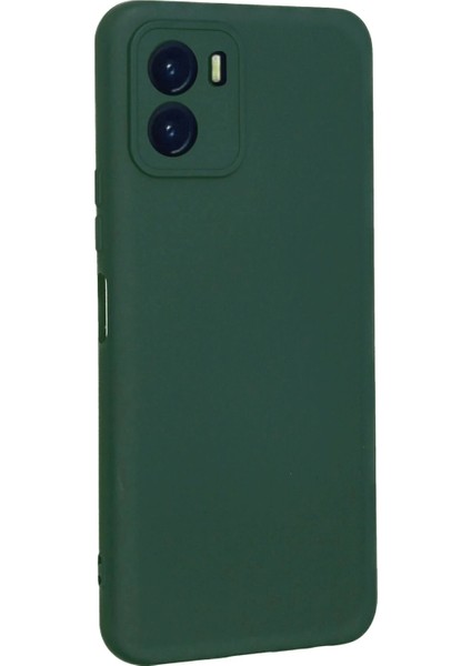 Newface Vivo Y15S Kılıf Nano Içi Kadife Silikon - Koyu Yeşil fiyatları