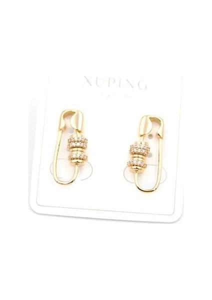 Taşlı Filkete Küpe - Rose