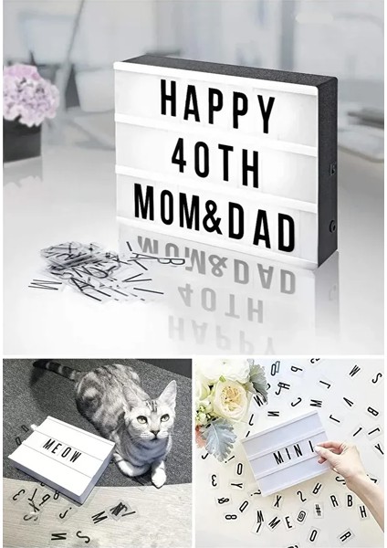 A5 Işıklı Harfli Dekoratif LED Mesaj Panosu 20X15 cm fiyatları