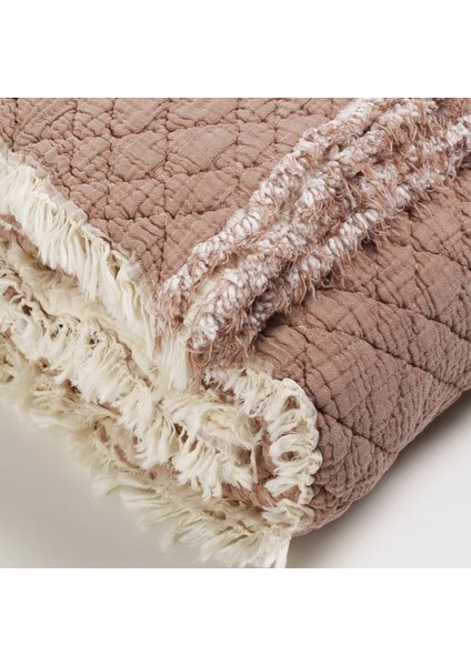 Jade Müslin Ekstra Dolgulu Çift Kişilik Yatak Örtüsü Kiremit 230X240 cm fırsatları