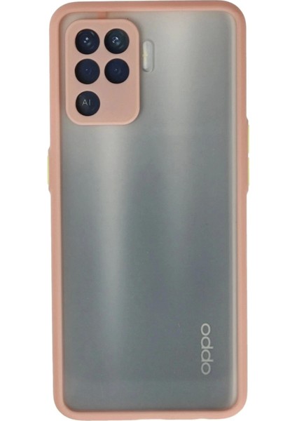 Newface Oppo Reno 5 Lite Kılıf Montreal Silikon Kapak - Pembe