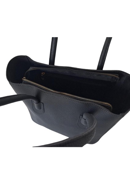 Lal'den Siyah Geniş Zarif Bayan El ve Omuz Çantası fırsatları