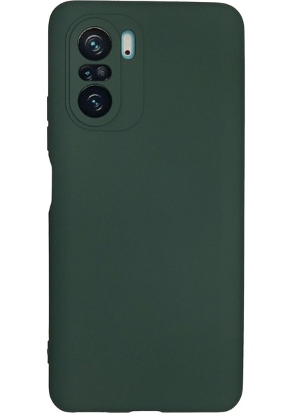 Newface Xiaomi Poco F3 Kılıf Nano Içi Kadife Silikon - Koyu Yeşil