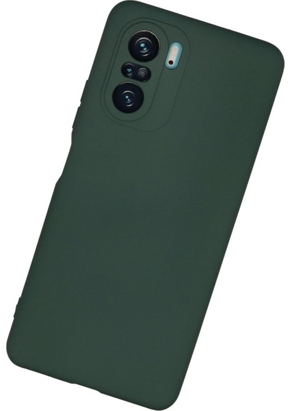 Newface Xiaomi Poco F3 Kılıf Nano Içi Kadife Silikon - Koyu Yeşil modelleri