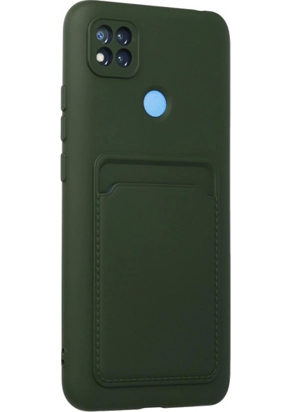 Newface Xiaomi Redmi 9c Kılıf Kelvin Kartvizitli Silikon - Koyu Yeşil fiyatları