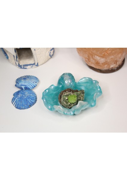 El Yapımı Epoksi Reçine Şık Tasarım Saksı/dekoratif Objeler (Çiçeksiz) - Kadın Emeği fırsatları