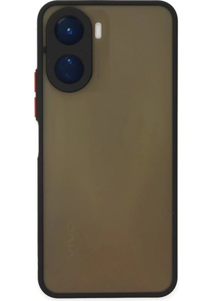 Newface Vivo Y16 Kılıf Montreal Silikon Kapak - Siyah