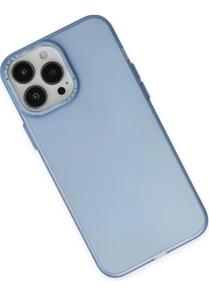 Newface iPhone 14 Pro Max Kılıf Modos Metal Kapak - Mavi indirimleri