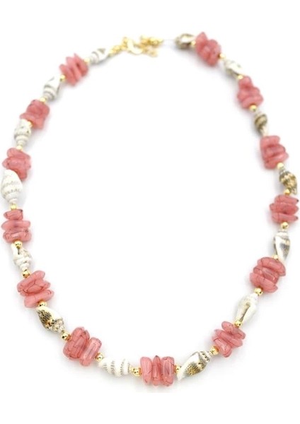 Deniz Kabuğu Kolye - Nar Çiçeği fiyatları