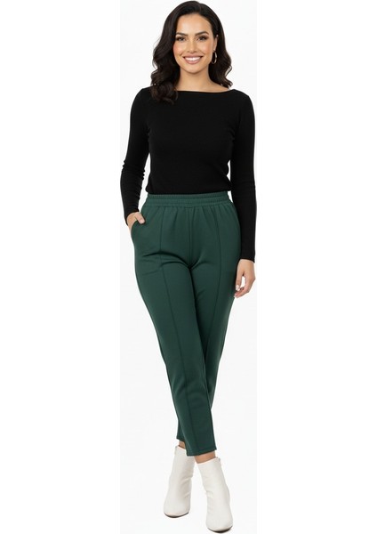 Kadın Rahat Kesim Likralı Pantolon