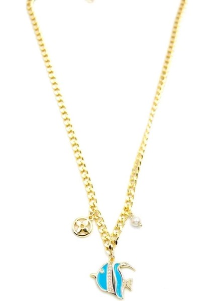 Balık Kolye - Altın