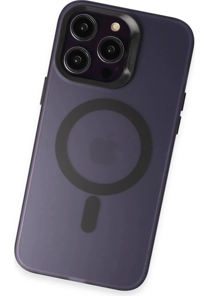 Joko iPhone 15 Pro Max Kılıf Mateks Magsafe Kapak - Derin Mor modelleri