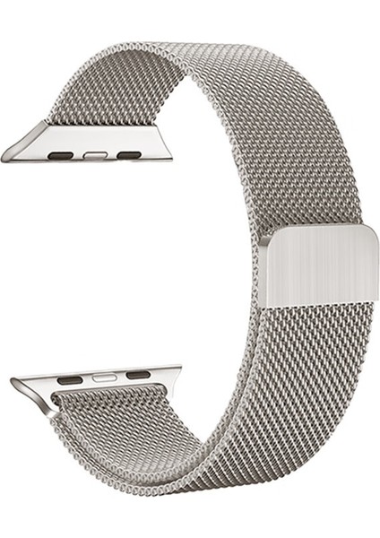 Apple Watch 10 9 8 7 6 Se Ultra Uyumlu 42 44 45 46 49MM Milano Metal Hasır Mıknatıslı Kordon Paslanmaz Çelik