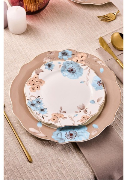 Porselen Flore Bone 24 Parça 6 Kişilik Yemek Takımı fırsatları