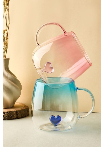 Dream Love Borosilikat Cam Kupa Bardak ve Kapaklı Ikram Seti – 3'lü Kalpli Aşk Seti Romantik Tasarım fırsatları