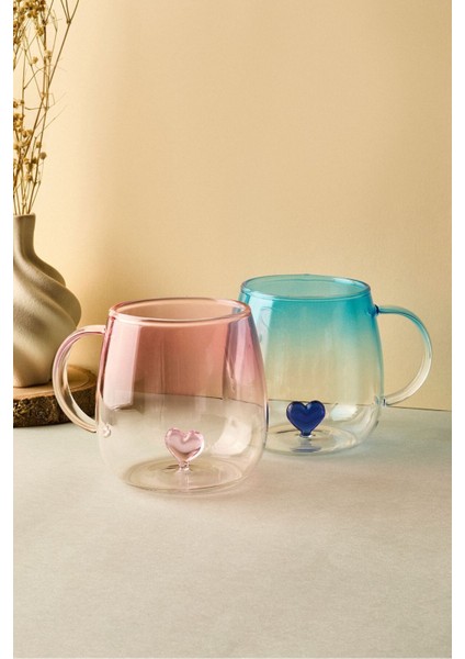 Dream Love Borosilikat Cam Kupa Bardak ve Kapaklı Ikram Seti – 3'lü Kalpli Aşk Seti Romantik Tasarım indirimleri