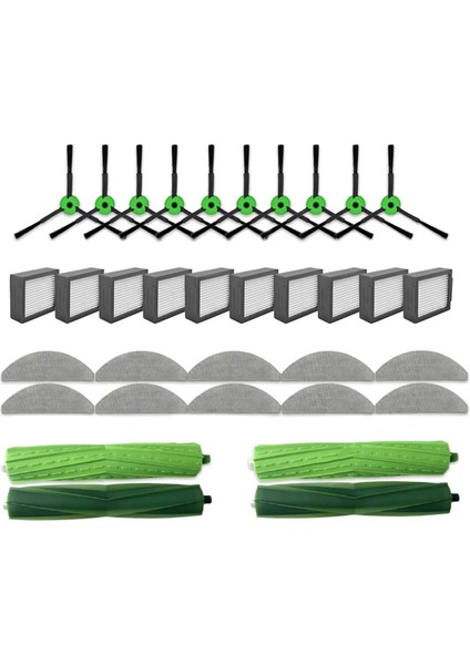 Irobot Roomba Combo J5, J5+ Plus, I5, I5+ Plus Için Yedek Yedek Parça Rulo Yan Fırça Hepa Filtre Toz Torbaları (Yurt Dışından)