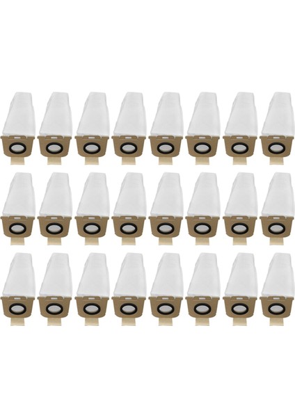 24 Adet Toz Torbası Dreame Z10 ISTASYONU/H30 Combo Istasyonu Robotlu Süpürge Çöp Torbası Yedek Yedek Parça (Yurt Dışından)