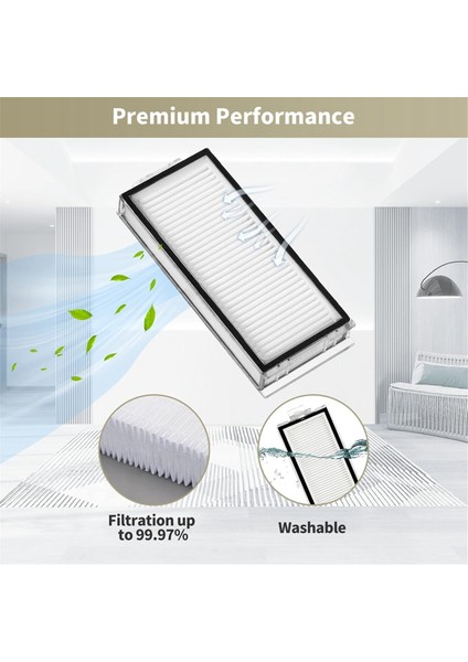 Roborock Q7 / Q7+ / Q7 Max / Q7 Max+ Elektrikli Süpürge Ana Yan Fırça Paspas Bezi Hepa Filtre Toz Torbası Aksesuarları (Yurt Dışından) fırsatları