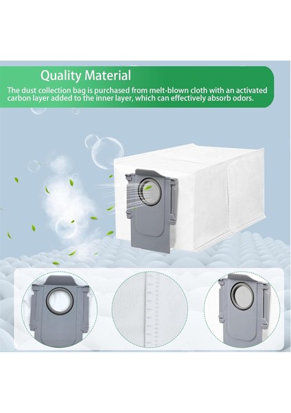 Roborock S8 Maxv Ultra Aksesuarları, S8 Max Ultra Robot Süpürge Yedek Parçası, Silindir Fırçalar, Bez, Toz Torbaları (Yurt Dışından) modelleri