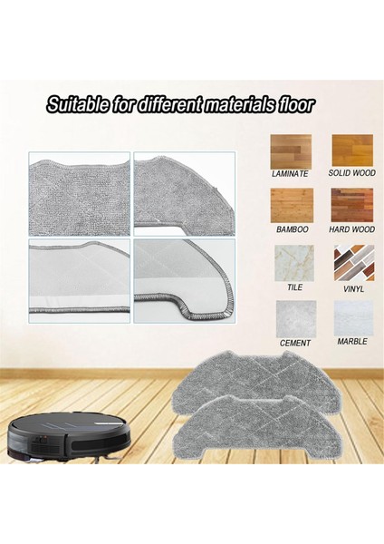 Airrobo P30 Robot Süpürge Mian Yan Fırça Hepa Filtre Paspas Bezi Yedek Parça Aksesuarları (Yurt Dışından) modelleri