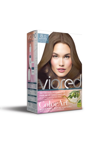 Viored Color Art 8.0 Açık Kumral Saç Boyası