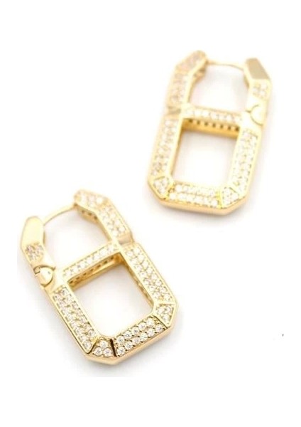 Taşlı Küpe - Rose