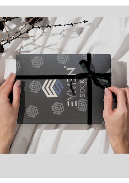 12'li Bambu Erkek Soket Çorap Tek Renk - Premium ,dikişsiz, Dik Çizgili Siyah Desen, Hediye Kutulu modelleri