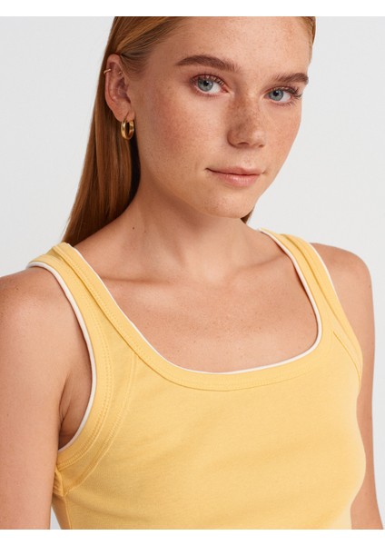 21087 Kontrast Fitilli Atlet-Sarı modelleri