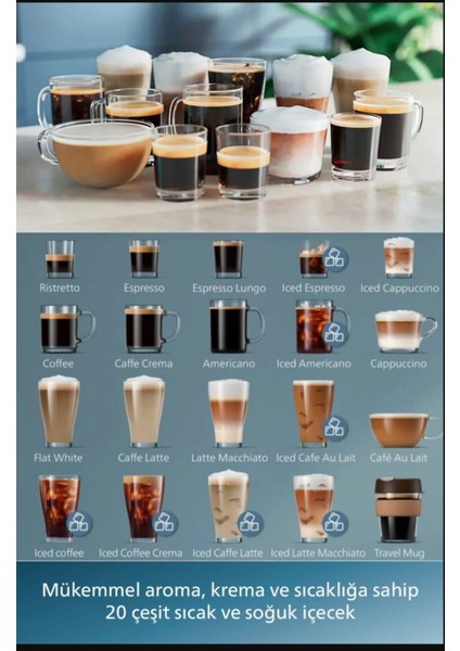 New EP5500 Serisi Tam Otomatik Lattego Espresso Makinesi Silentbrew 20 Sıcak ve Soğuk Içecek + Hassas Mutfak Tartısı