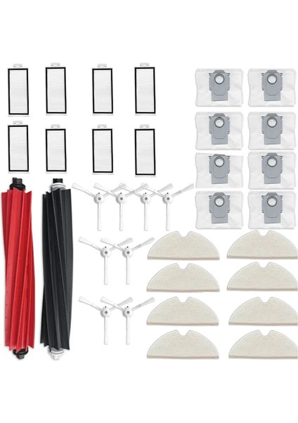 Q8 Max / Max+ Robot Süpürge Hepa Filtre Paspas Bezleri Paçavralar Toz Torbası Aksesuarlar Yedek Parçalar (Yurt Dışından)