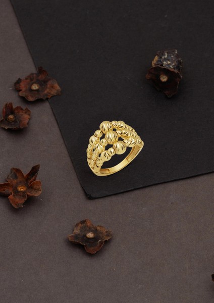 3 Sıra Dorika 14 Ayar Altın Yüzük modelleri