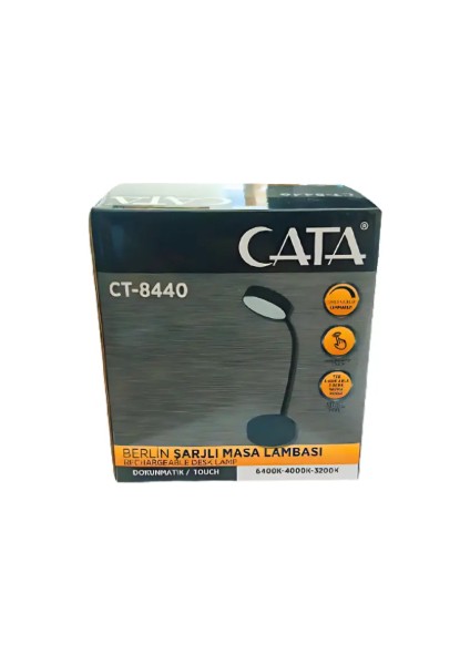 CT-8440 Berlin Dokunmatik Şarjlı Masa Lambası Dimlenebilir Işık fiyatları