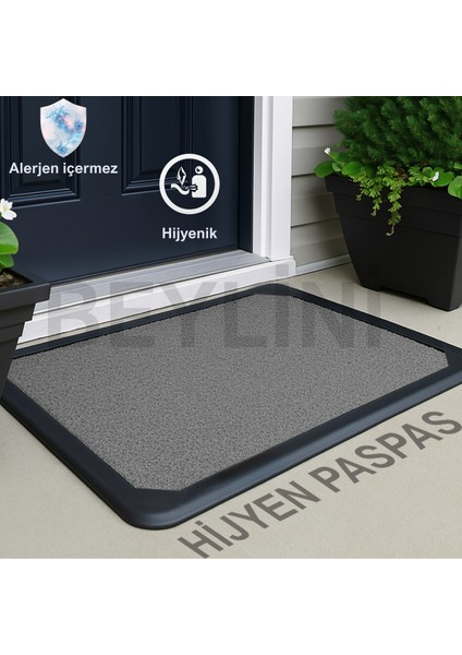 Dezenfektan Hijyen Paspası Dış Kapı Ev Ofis Apartman Giriş Halısı Kıvırcık Paspas Kaydırmaz Havuzlu