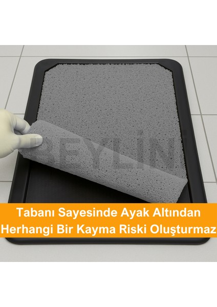 Dezenfektan Hijyen Paspası Dış Kapı Ev Ofis Apartman Giriş Halısı Kıvırcık Paspas Kaydırmaz Havuzlu fırsatları