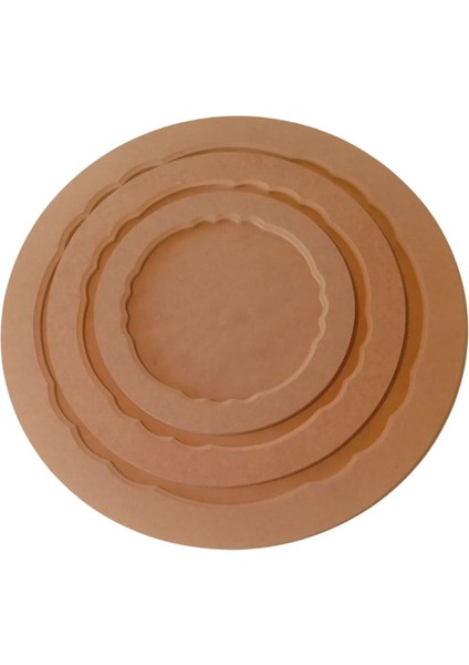 Üçlü Yuvarlak Dekoratif Tepsi Seti modelleri