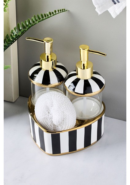 Maura Nero 2'li Cam Sıvı Sabunluk fiyatları