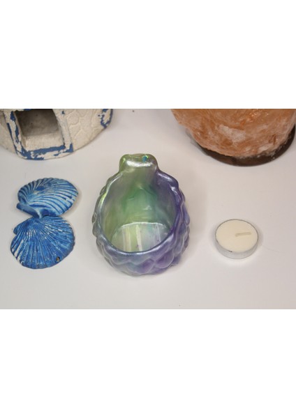 El Yapımı Epoksi Reçine Şık Tasarım Saksı/dekoratif Objeler (Çiçeksiz) - Kadın Emeği