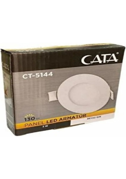 CT-5144 3W Slim Sıva Altı LED Panel Armatür Spot Metal Kasa 3200K fiyatları