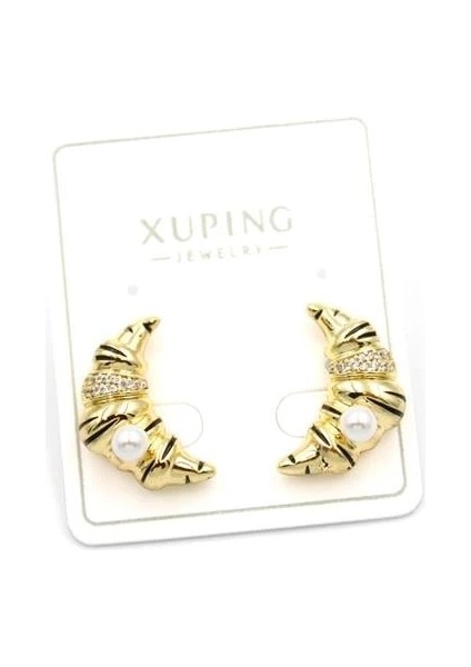 Kruvasan Küpe - 14K Altın