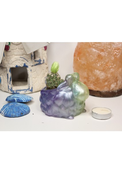 El Yapımı Epoksi Reçine Şık Tasarım Saksı/dekoratif Objeler (Çiçeksiz) - Kadın Emeği modelleri