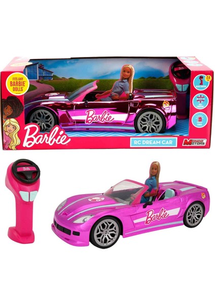 1063619 Sun-Mon-Mmt-Rc Araba Barbıe Convertıble Rüya Arabası F F 42CM Işıklı 2