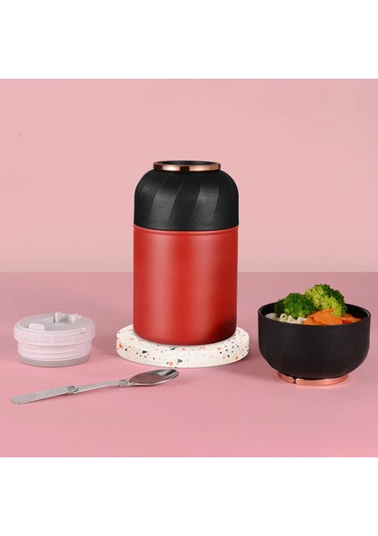 Kırmızı Renk Premium Paslanmaz Çelik Termos, Çelik NO:316, 500 Ml, ( 24+ Ay)