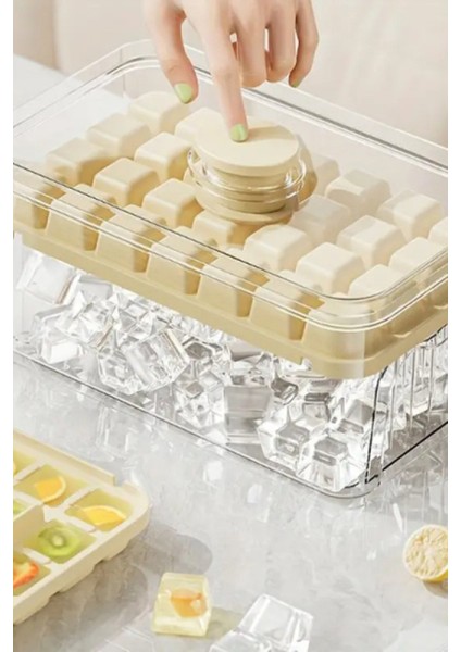 Basmalı Hazneli Yeni Nesil Buzluk Saklama Kutulu Buzluk