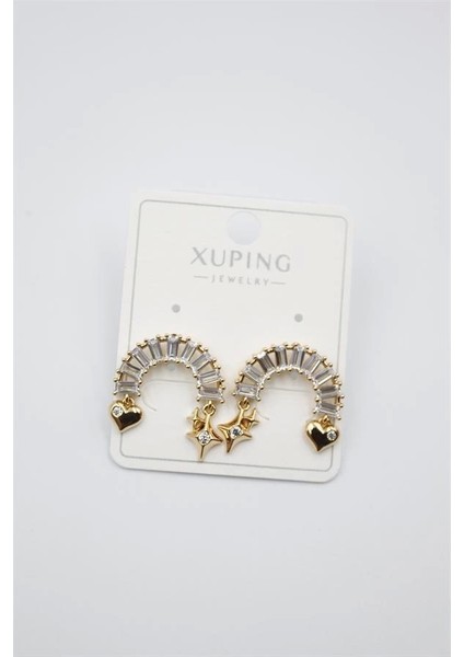 Gökkuşağı Taşlı Küpe - Altın fiyatları