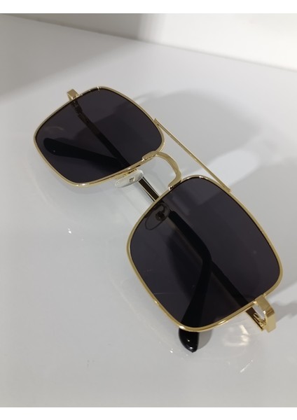 Pilot Güneş Gözlüğü Gold Çerçeve Füme UV400 Korumalı Cam fiyatları