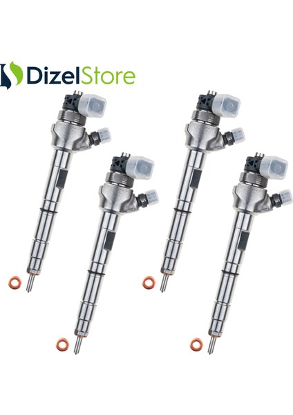 4x 0445110469 Bosch Enjektör Audi A3 Seat Alhambra Vw Caddy 2.0 Tdı 04L130277AC fırsatları