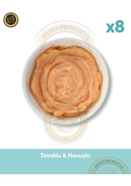 Tavuklu Ve Havuçlu Köpek Et Ezmesi 8'li – 90 g × 8 Paket fiyatları