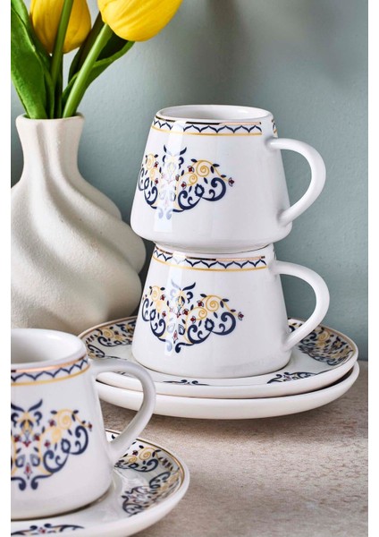 Mavi Ege 6 Kişilik Porselen Kahve Fincanı Takımı fiyatları