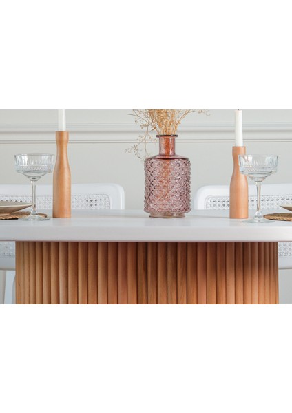 Niyegara Iskandinav Natural Ahşap Masa Sandalye Takımı 90X130 indirimleri